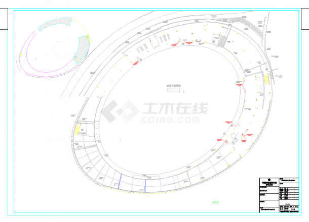某地贵州体育中心泵道产业园给排水施工图CAD图纸-图二
