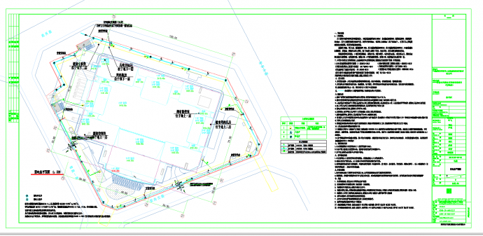 某地商业综合楼总平面电气图CAD图纸_图1