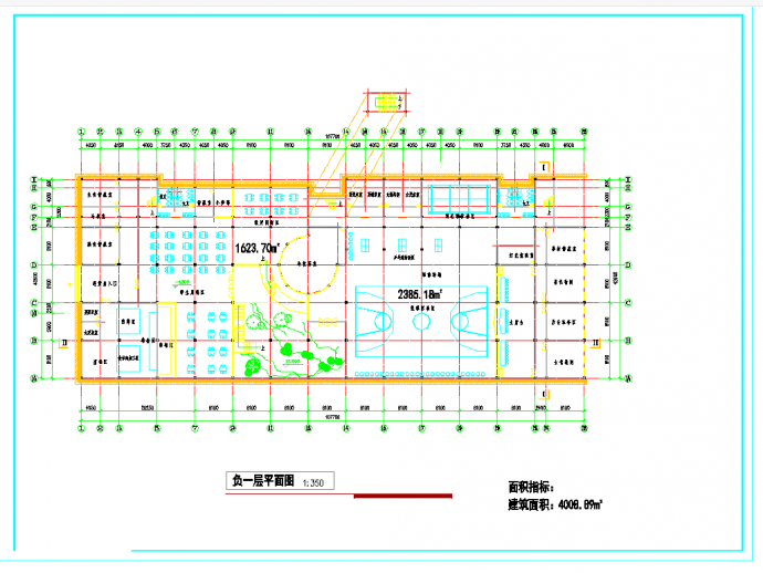 某地教学综合楼方案图CAD图纸_图1