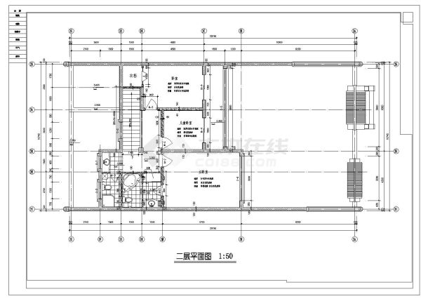 现代式四合院建筑平面图-图二