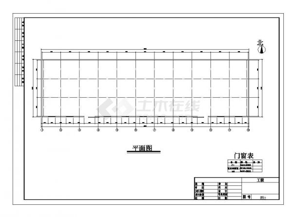 某公司单层门式轻钢结构18米跨厂房结构图-图二