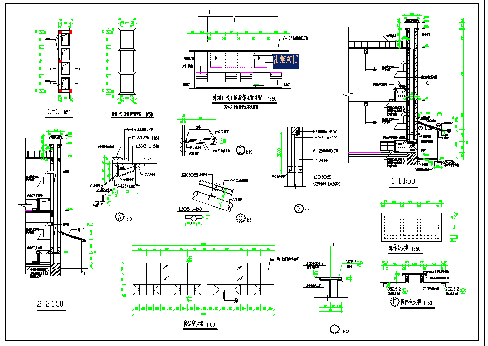 某地二层食堂建筑设计CAD图纸