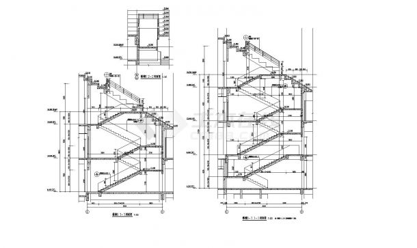 海口体育场项目-楼梯电梯详图-图二