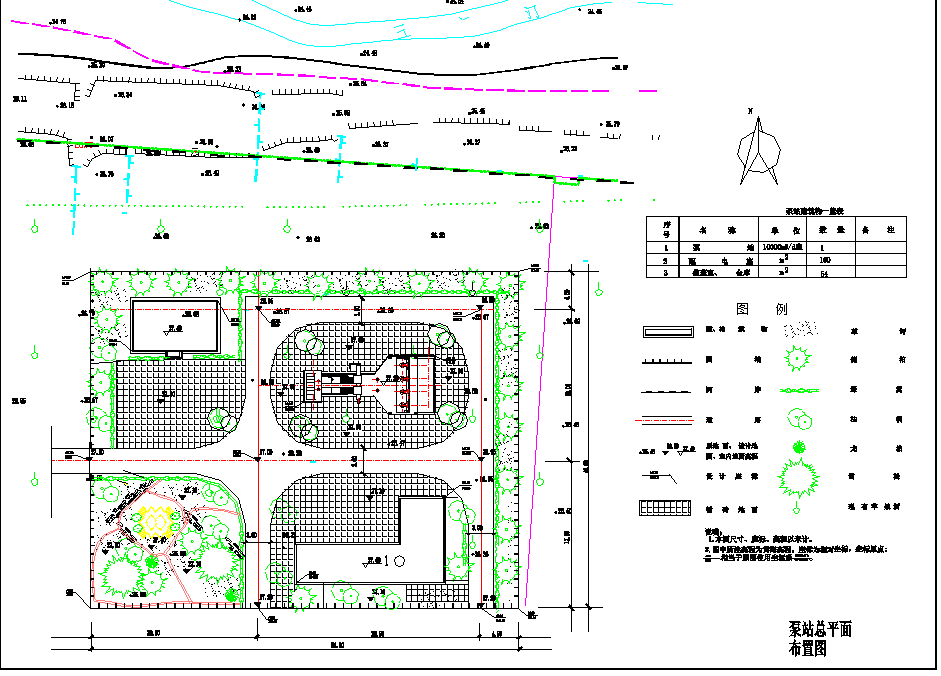 某地排水泵站全套设计图CAD图纸
