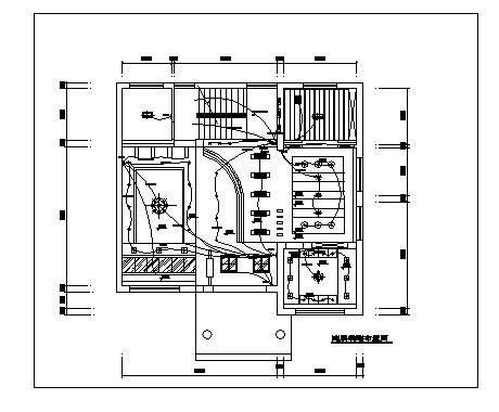 某别墅室内装修施工布置图-图二