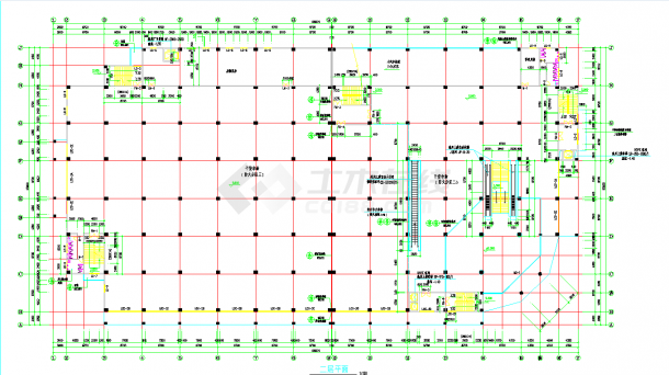 某地商业大厦建筑施工图CAD图纸-图一