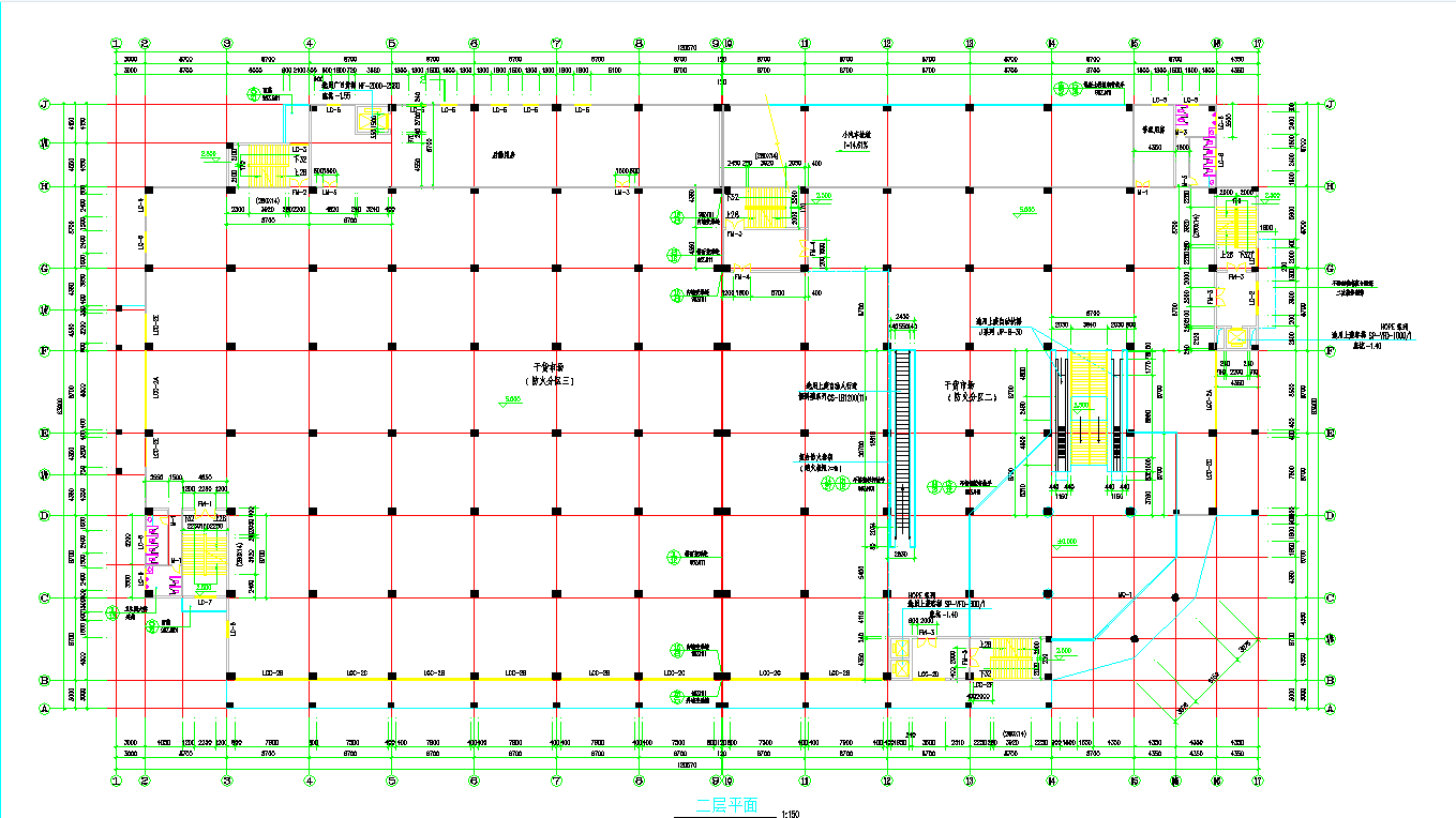 某地商业大厦建筑施工图CAD图纸