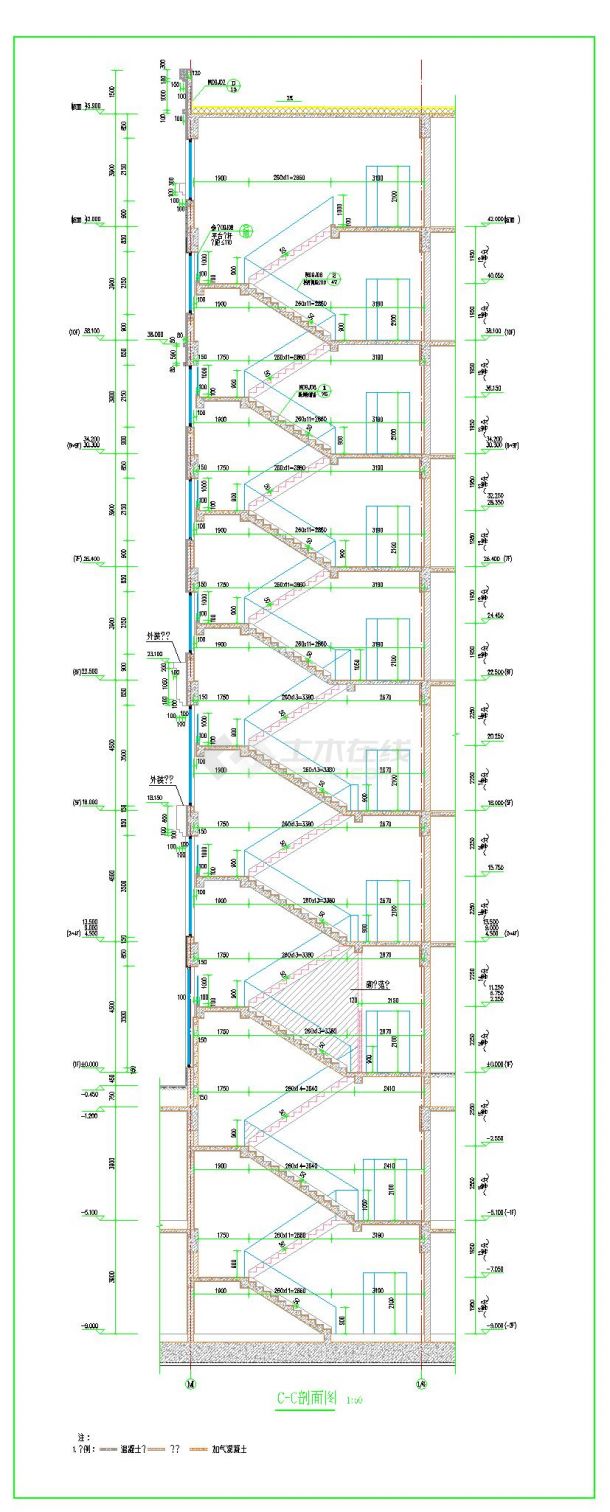 20层高层综合楼商业办公住宅建筑设计施工图-图一