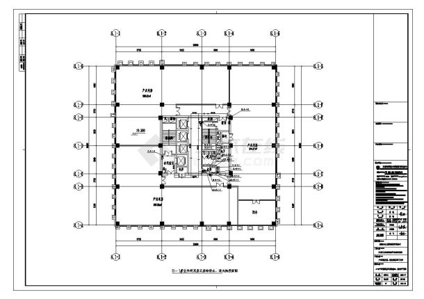 产业科研用房十层给排水平面图-图一