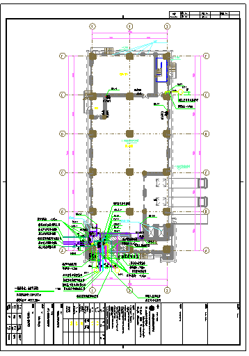 某建筑生产加工用房给排水详图_图1
