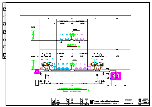 某城市主干道市政化改造一期排水-管线标准横断面图