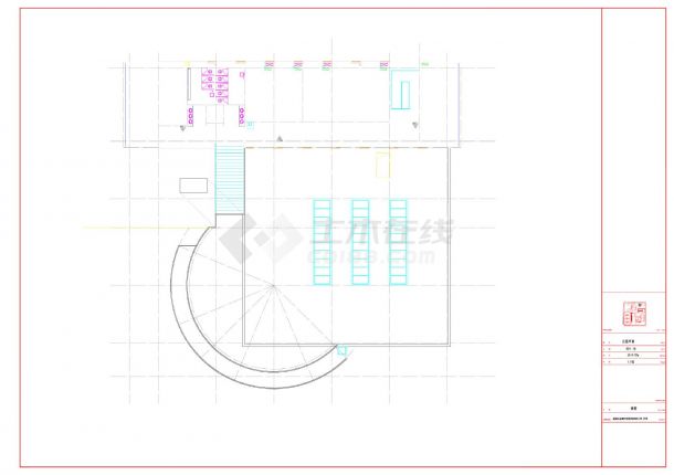 学校3层食堂餐厅建筑设计施工图-图二