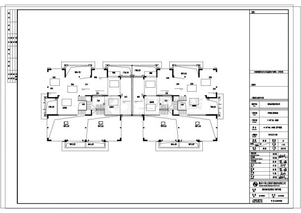 商业区空调负荷标注设计详图-图二