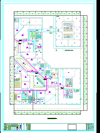 地上商业弱电CAD平面图设计图