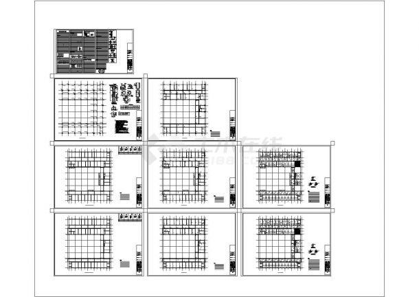 贵州某4层框架结构教学楼结构施工图-图一