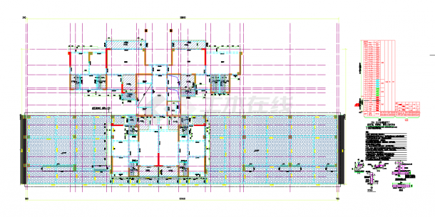某地剪力墙城市综合体结构B9施工图CAD图纸-图二