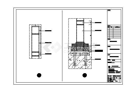 铁艺栏杆通用节点设计图-图二