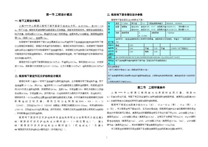 [上海]金融中心裙房地下室逆作法施工方案（示意图丰富）_secret-图二