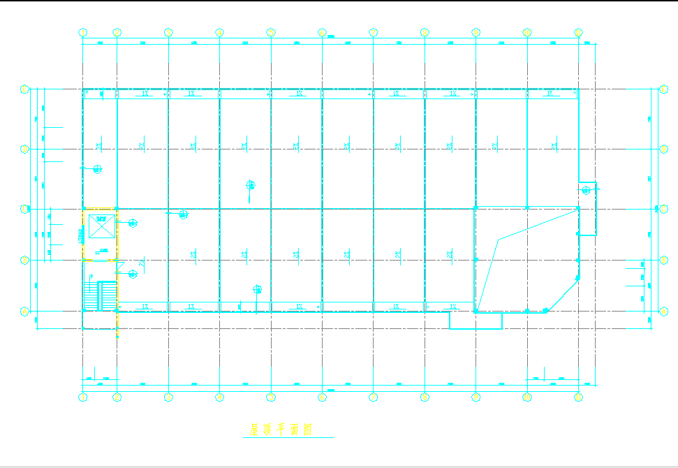 某地2677.9平米三层框架办公楼工程量计算及施工组织CAD图纸