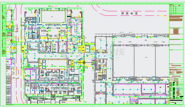 无锡万达文旅城弱电方案设计CAD图-图一