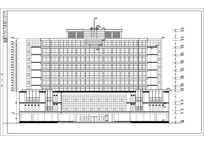 某地高档酒店建筑设计图纸_图1
