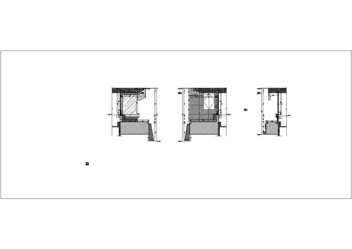 某店铺施工CAD完整节点构造外立面大样图_图1
