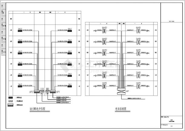 某地上六层框架剪力墙结构工厂宿舍配电设计cad全套电气施工图（含设计说明，含弱电设计）-图二