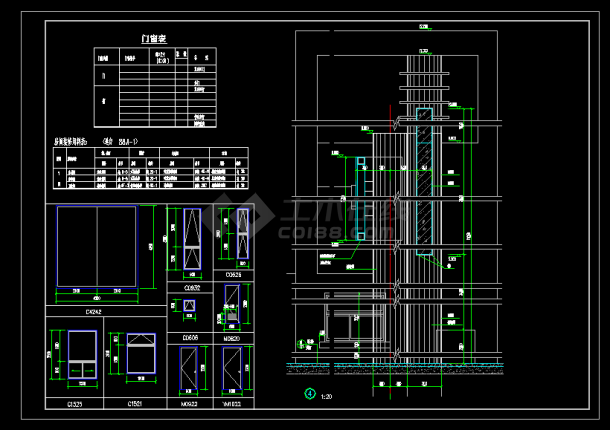 某工业园大门设计cad完整建筑施工图（标注详细）-图一