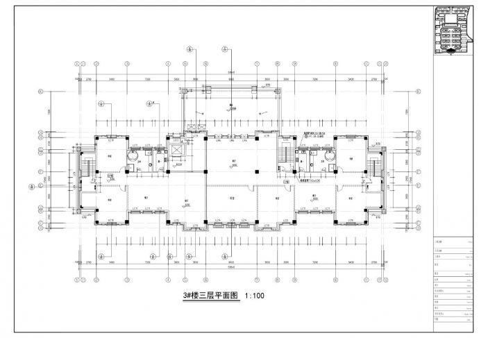 小区3层欧式休闲会所建筑设计施工图_图1