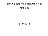 深圳某学院地下电缆铺设及地下排水管道工程招标文件图片1