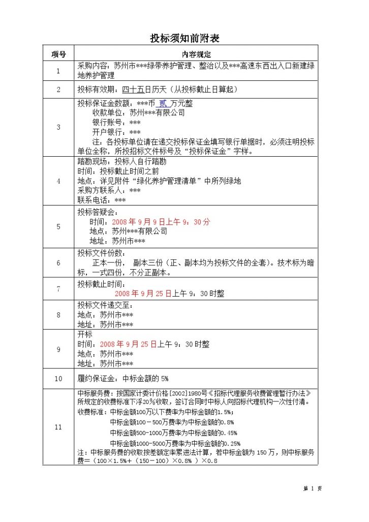 苏州市某绿地养护管理采购招标文件-图二