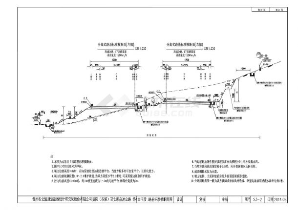 S3-2路基标准横断面图T4标-图二