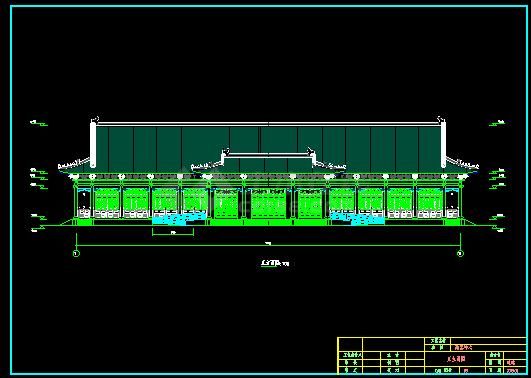  Design and Construction Drawing of Single storey Chinese Antique Tourist Center - Figure 2