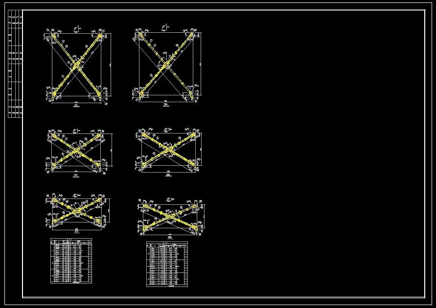 某四层钢框架结构厂房结构设计施工图