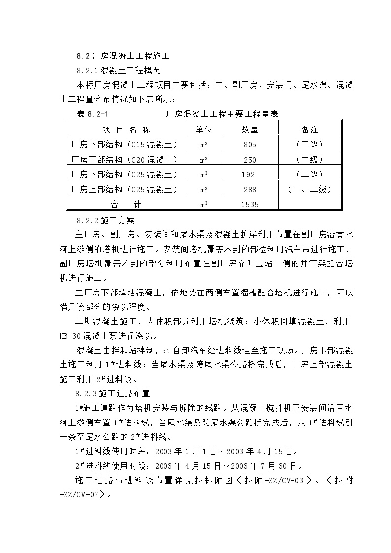 水电站工程-8.2厂房混凝土工程施工.doc-图一