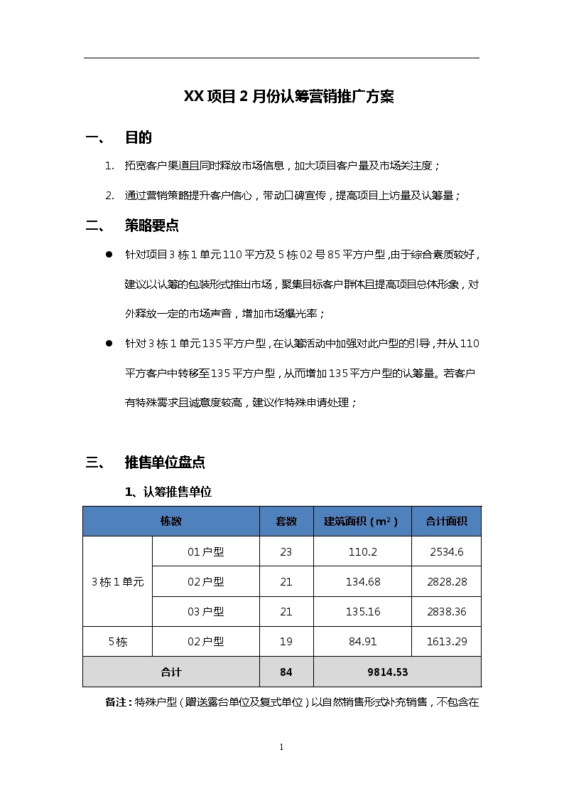 2014年惠州玉台华庭项目2月份认筹营销推广方案.doc-图一