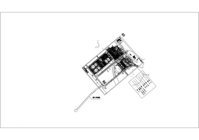 单层门式刚架彩钢板中医药厂房建筑施工图（含结构电气）_图1