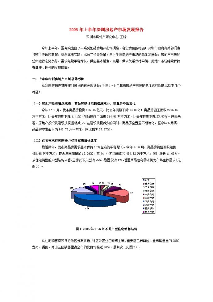 2005年上半年深圳房地产市场发展报告.doc_图1