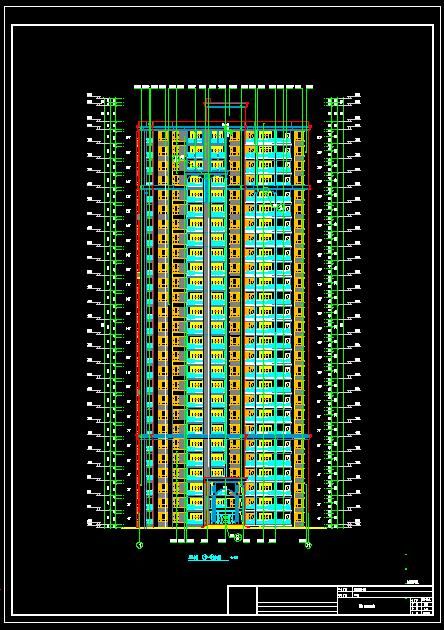 荣新.领秀边城27层高层住宅建筑设计施工图-图一