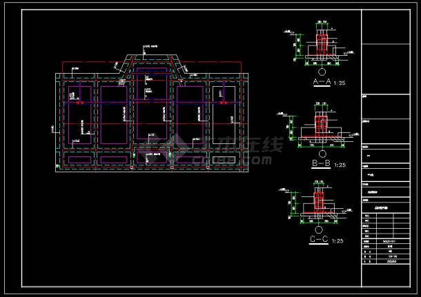 仿古别苑主体建筑别墅结构-图二