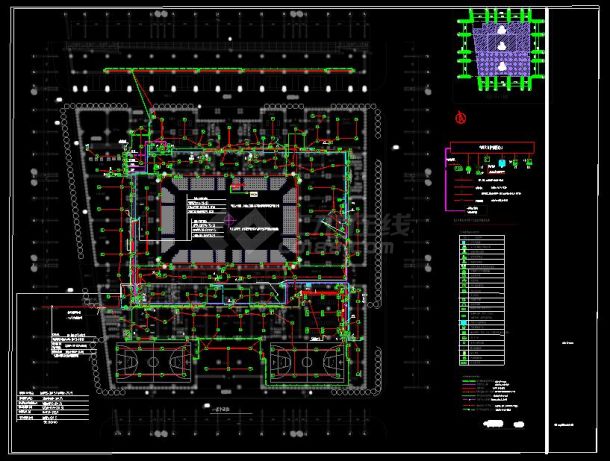 体育馆弱电智能化系统设计施工图（天正）-图一