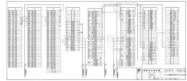 203-12 220kV线路断路器操作机构箱二次接线安装图-图一