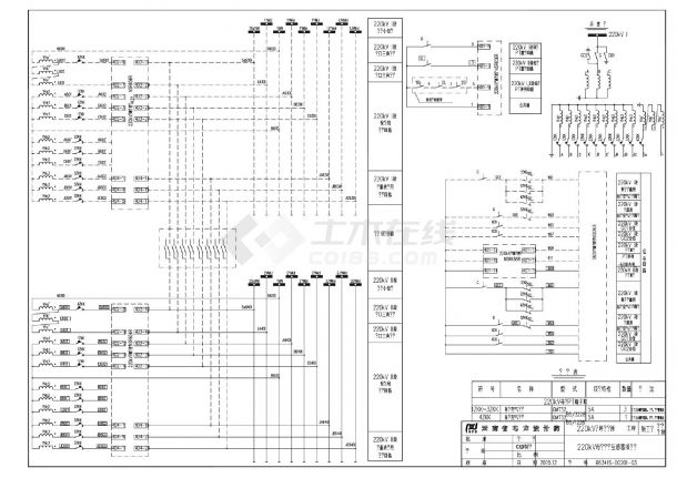 201-03 220kV母线电压互感器接线图-图一