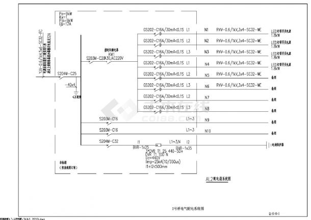 QL-SS-05-01～04桥电气施工CAD图.dwg-图二
