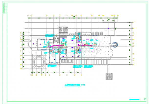 某别墅会所地源热泵+泳池施工图，CAD2010，T8-图一