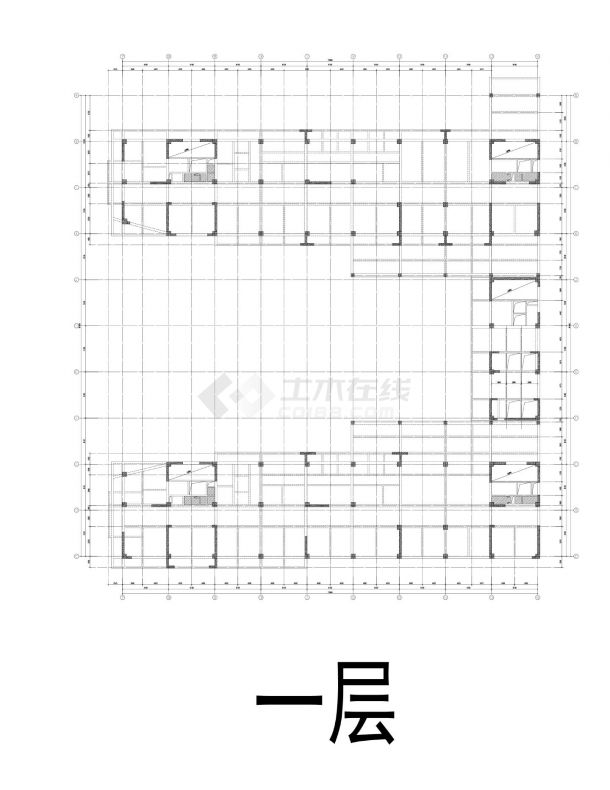 拉萨市白定医院项目一期工程-藏医住院楼模板CAD图.dwg-图二