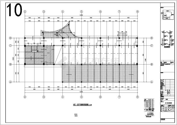 [山东]地上四层框架剪力墙结构综合教学楼结构施工图-图一