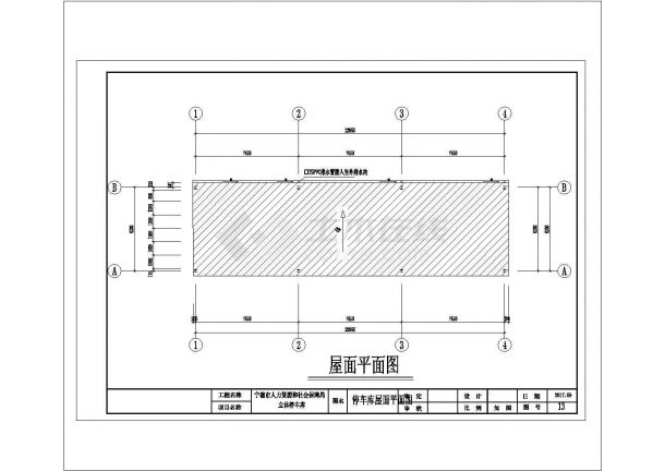 某地大型立体停车库结构设计图-图二