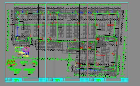 乌兰浩特市吉庆片区棚户区改造（吉庆小区住宅组团）工程全套CAD图-地下室电气图-图一