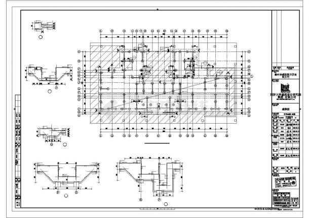 盛雅园住宅楼结构施工CAD图-图二
